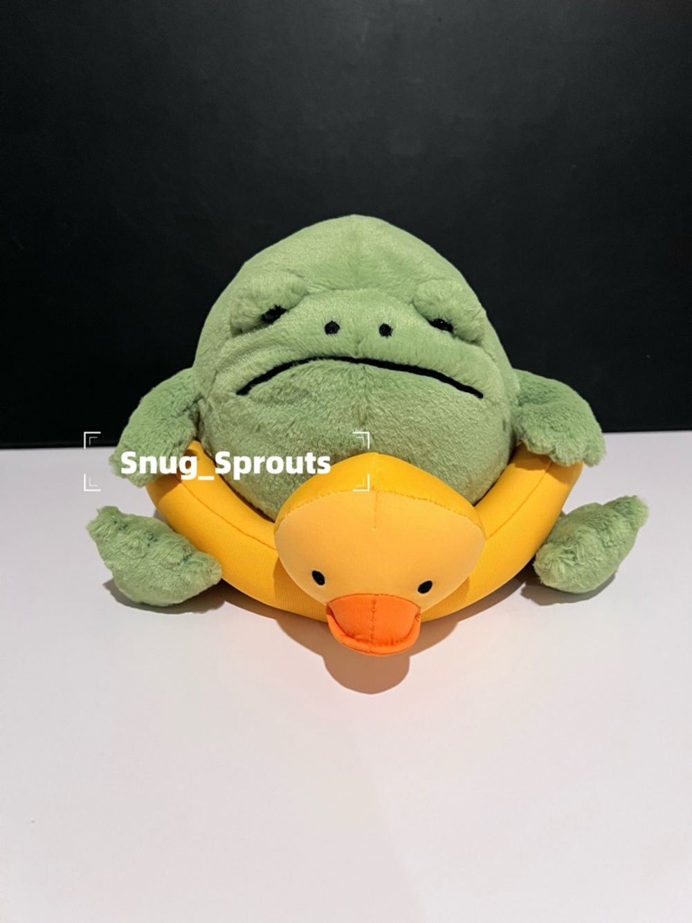 AUTHENTIC‼️ NWT Jellycat Ricky rain frog in a rubber ring - FAST SHIP